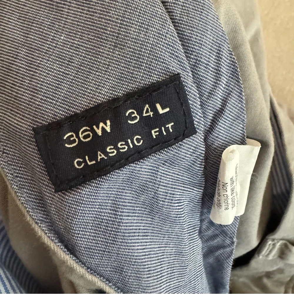J.Crew Essex Classic Fit Chino Pants Khaki Mens 36x34